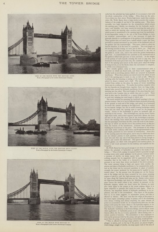 Byggingen av Tower Bridge, London av English Photographer