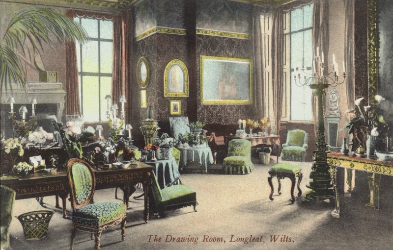 Salongen, Longleat, Wiltshire (fargebilde) av English Photographer