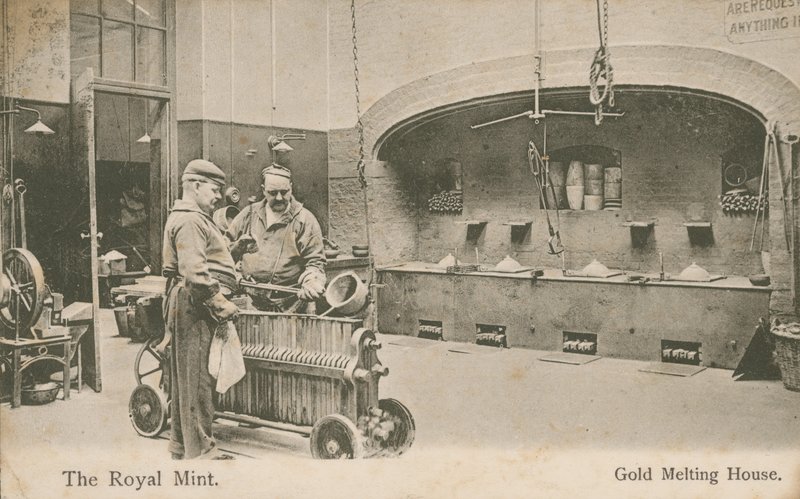 Gullsmeltehuset til Royal Mint, London av English Photographer