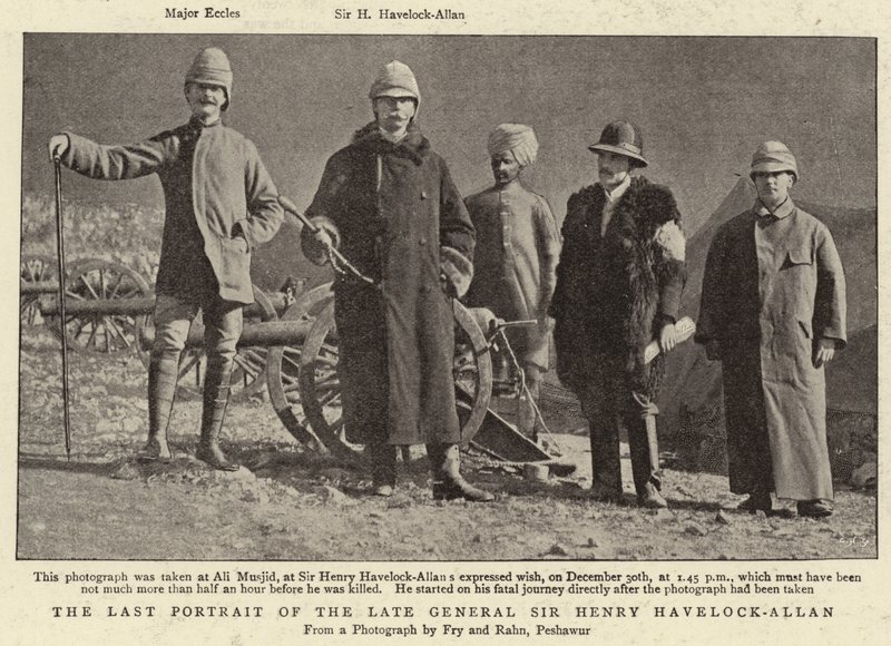 Det siste portrettet av avdøde general Sir Henry Havelock-Allan av English Photographer