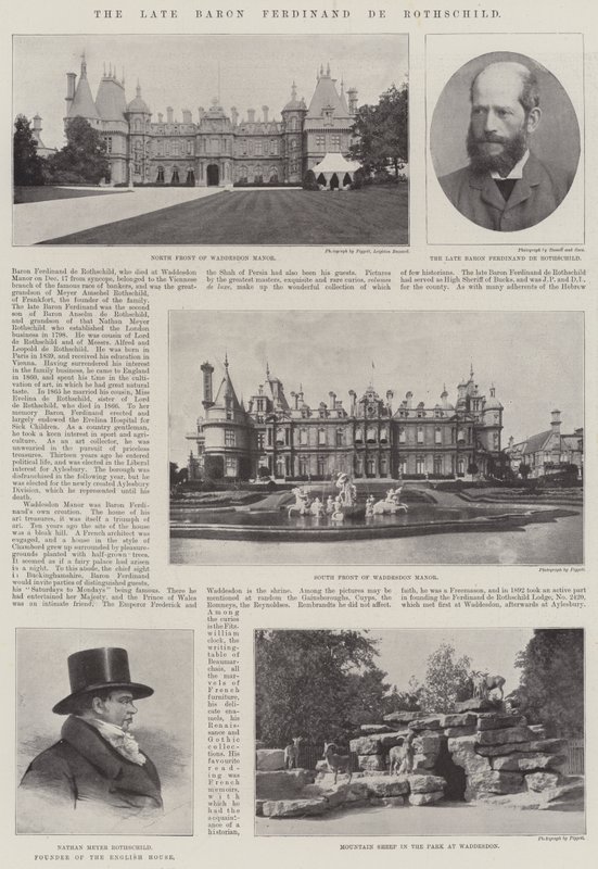 Avdøde baron Ferdinand de Rothschild av English Photographer
