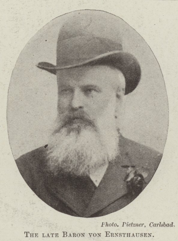 Avdøde baron von Ernsthausen av English Photographer