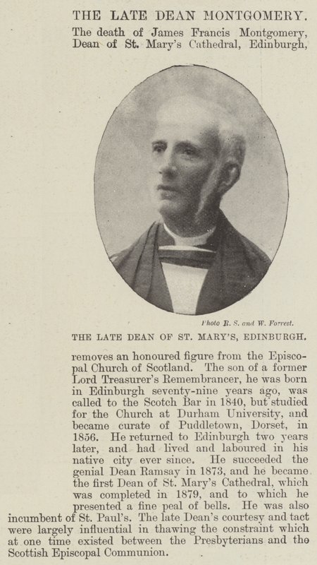Den avdøde dekanen i St Marys, Edinburgh av English Photographer