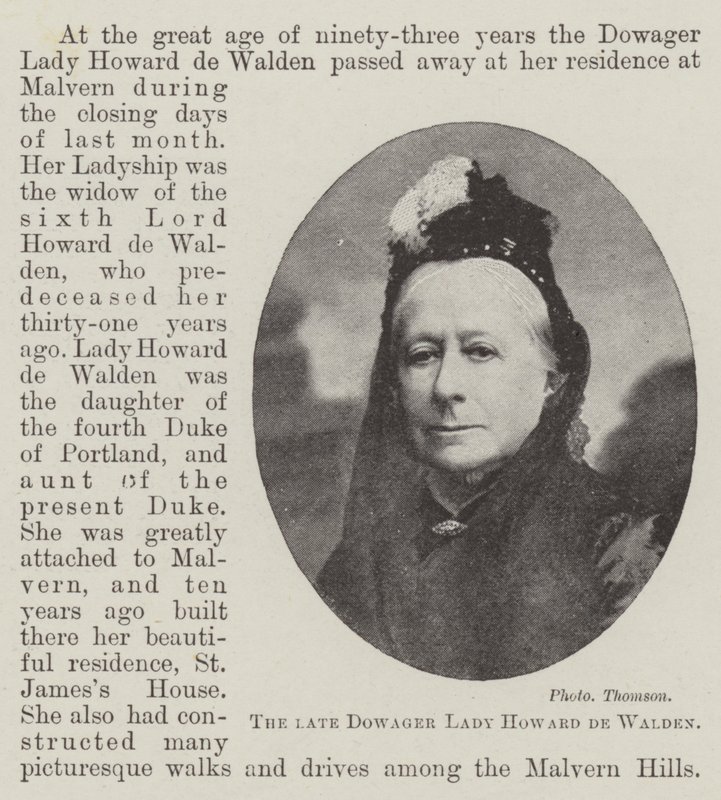 Avdøde enkedame Howard de Walden av English Photographer
