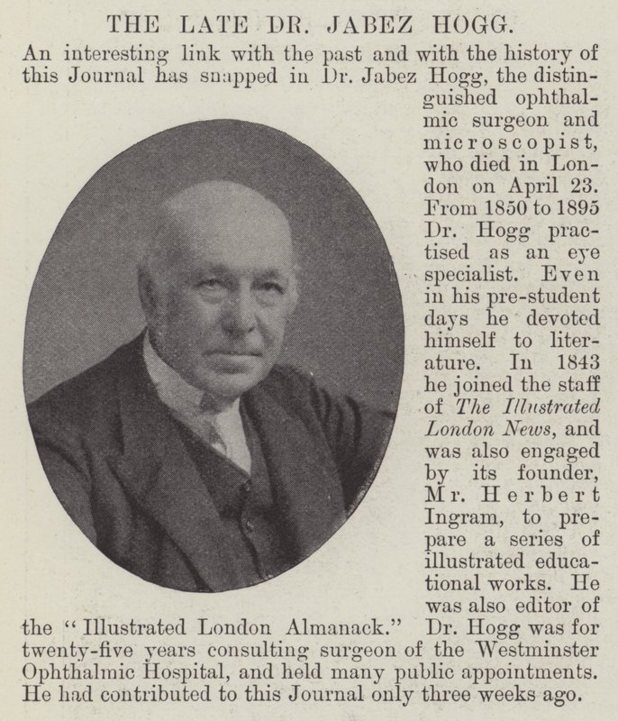Avdøde Dr Jabez Hogg av English Photographer