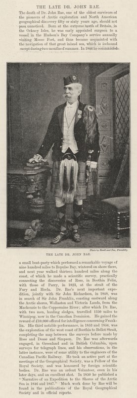 Avdøde Dr John Rae av English Photographer