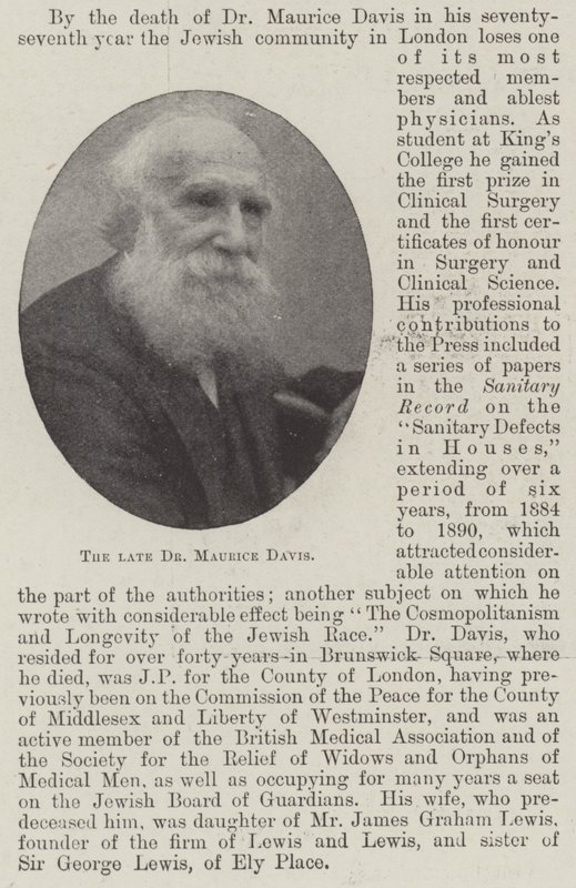 Avdøde Dr Maurice Davis av English Photographer