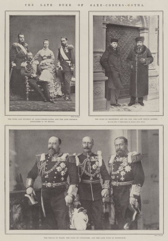 Den avdøde hertugen av Saxe-Coburg-Gotha av English Photographer