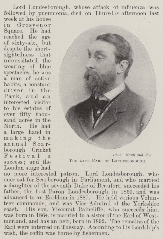 Den avdøde jarlen av Londesborough av English Photographer