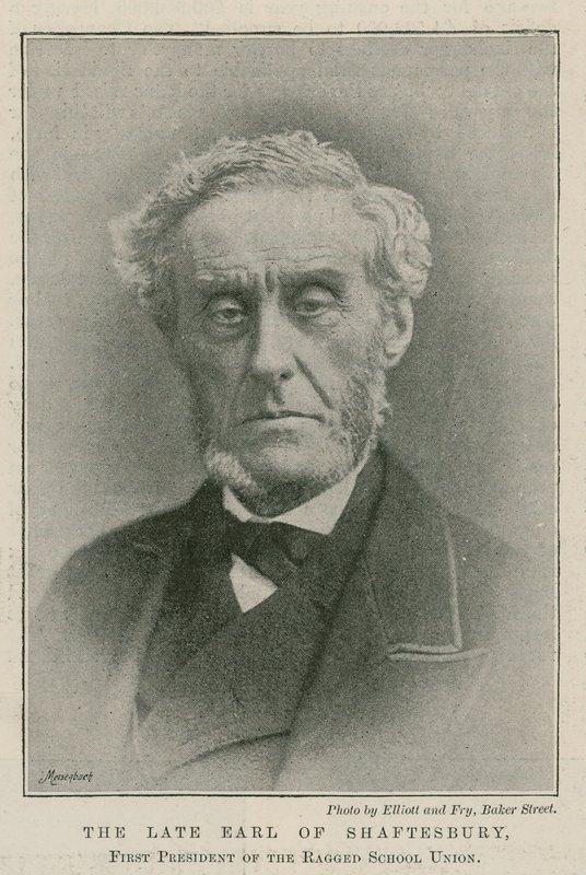 Den avdøde jarlen av Shaftesbury, første president for Ragged School Union av English Photographer