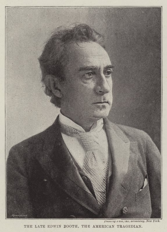 Avdøde Edwin Booth, den amerikanske tragedien av English Photographer