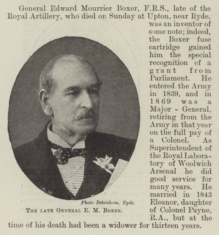 Avdøde general E M Boxer av English Photographer