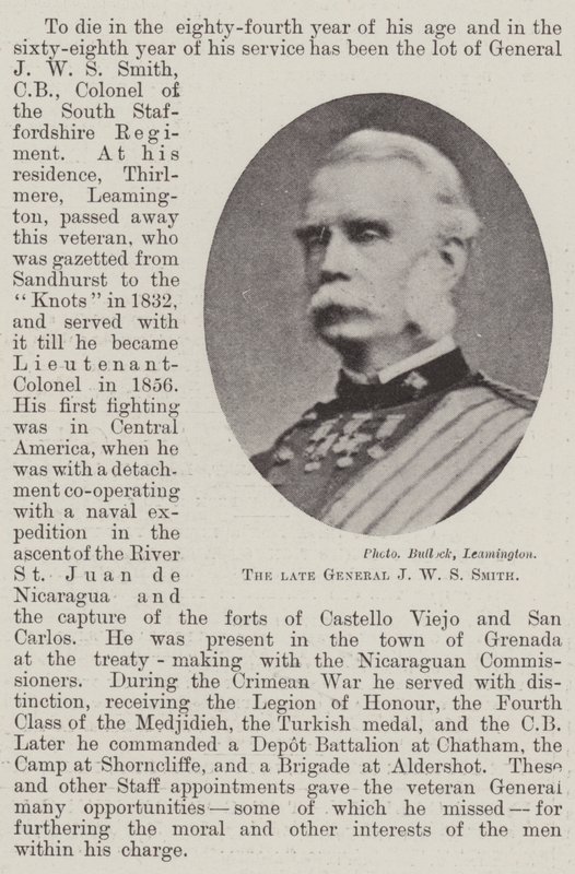 Avdøde general JW S Smith av English Photographer