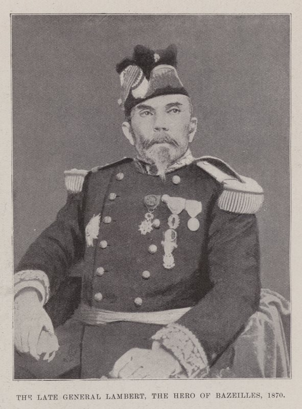 Avdøde general Lambert, helten fra Bazeilles, 1870 av English Photographer