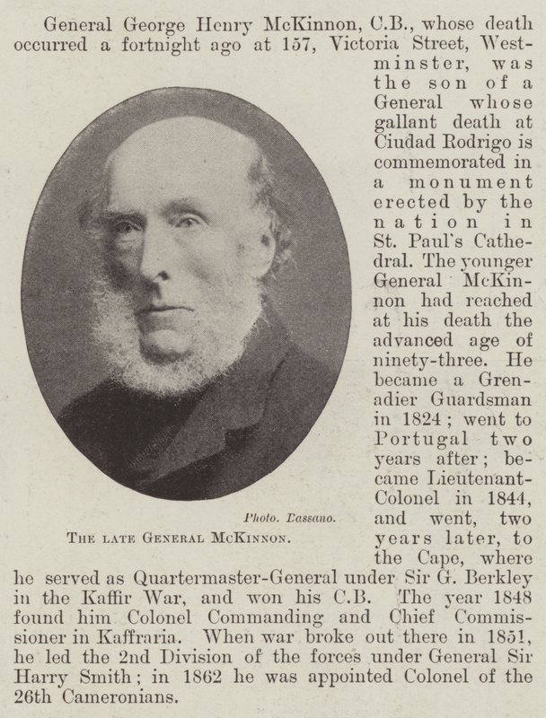 Avdøde general McKinnon av English Photographer