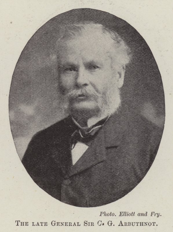 Avdøde general Sir CG Arbuthnot av English Photographer