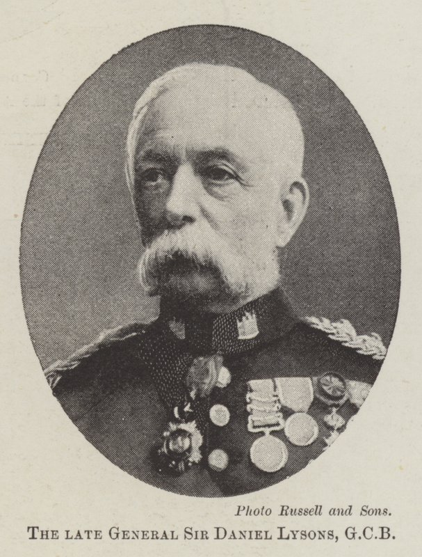 Avdøde general Sir Daniel Lysons, GCB av English Photographer