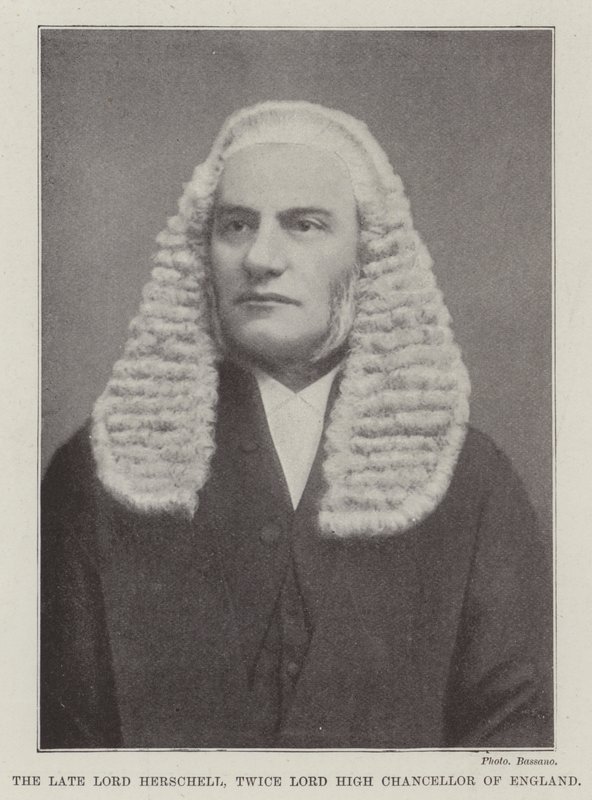Avdøde Lord Herschell, to ganger Lord High Chancellor of England av English Photographer