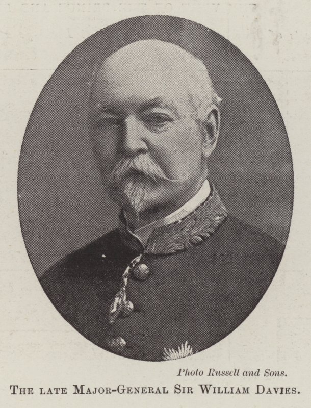 Avdøde generalmajor Sir William Davies av English Photographer