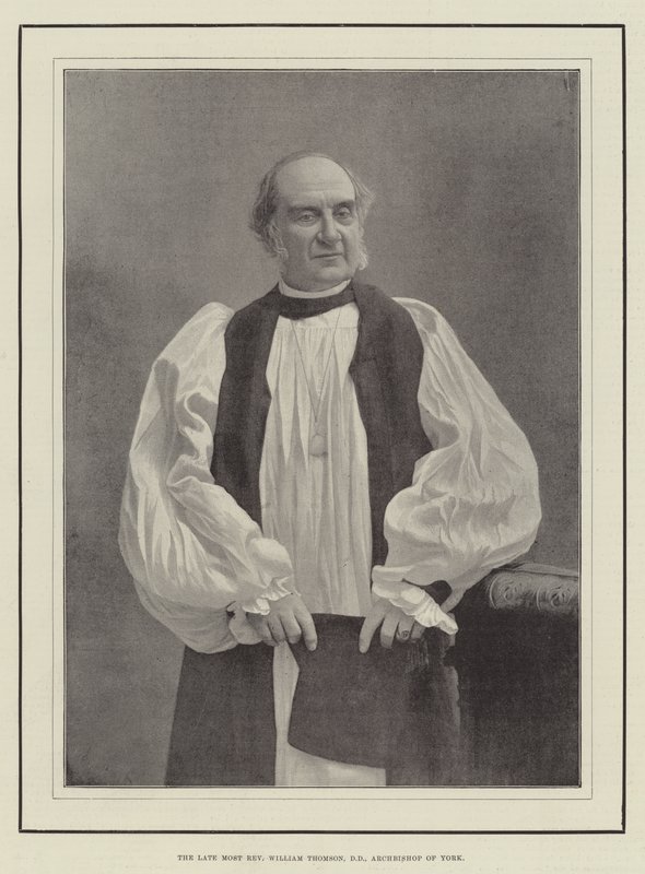 Den avdøde mest pastor William Thomson, DD, erkebiskop av York av English Photographer
