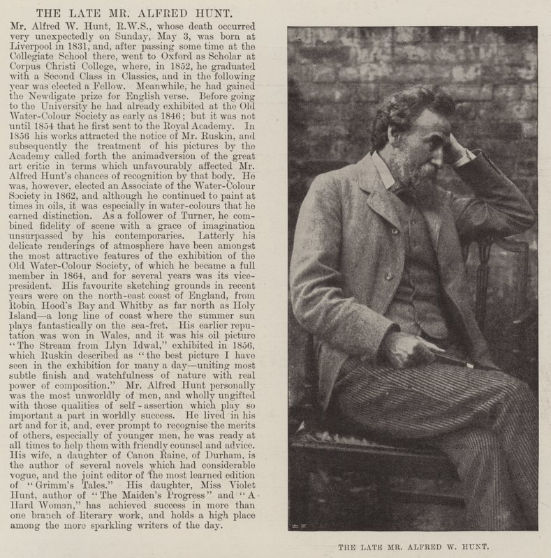 Avdøde herr Alfred W Hunt av English Photographer