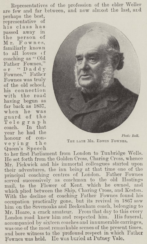 Avdøde Edwin Fownes av English Photographer