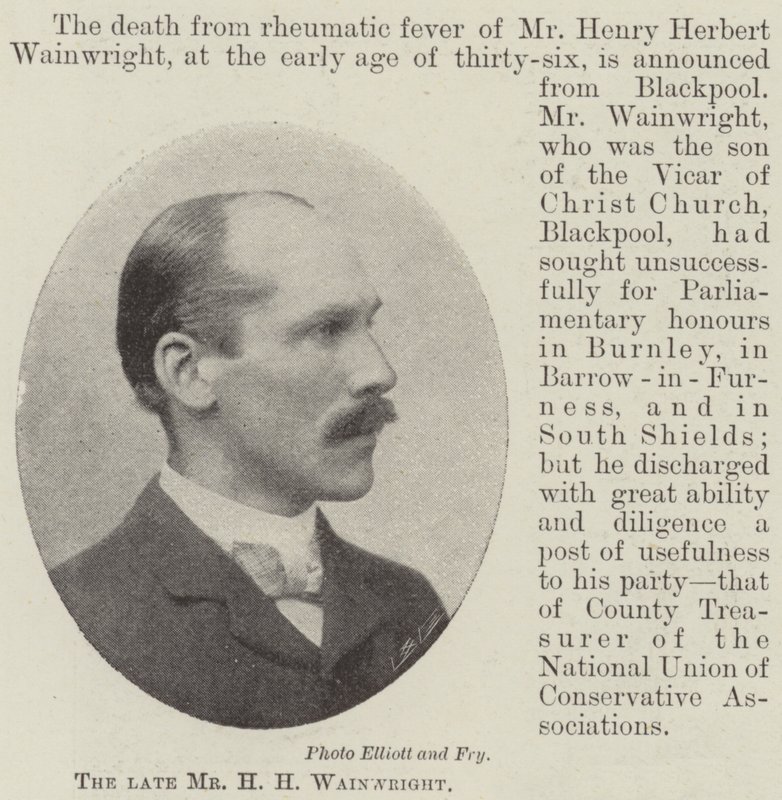 Avdøde Mr H H Wainwright av English Photographer