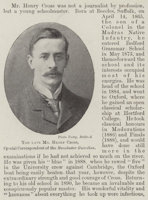 Avdøde Henry Cross, spesialkorrespondent for Manchester Guardian av English Photographer