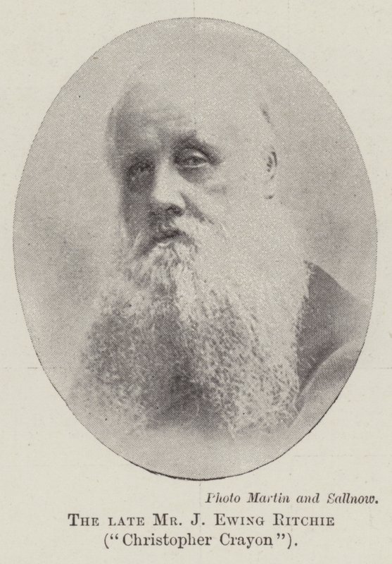 Avdøde Mr J Ewing Ritchie, Christopher Crayon av English Photographer