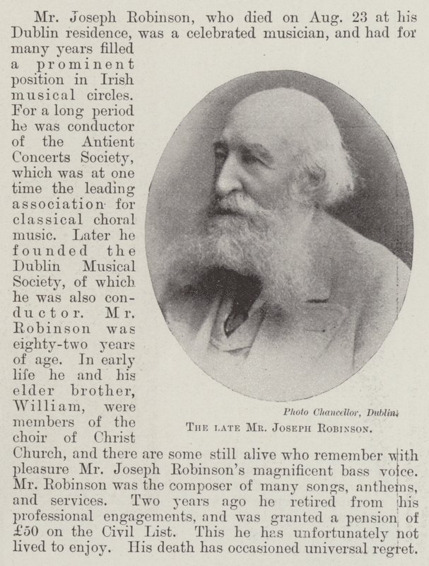 Avdøde herr Joseph Robinson av English Photographer