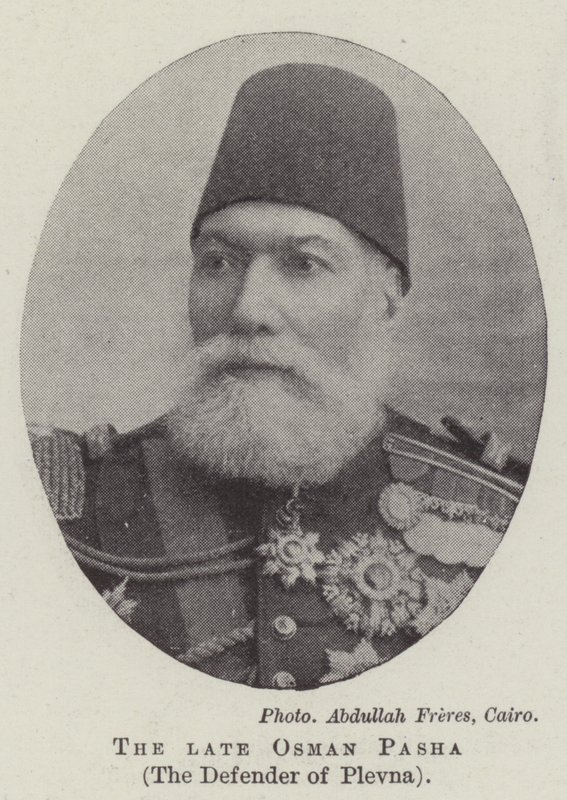 Avdøde Osman Pasha, Plevnas forsvarer av English Photographer