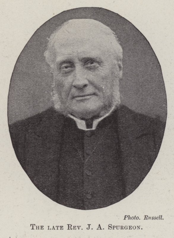 Avdøde pastor J A Spurgeon av English Photographer