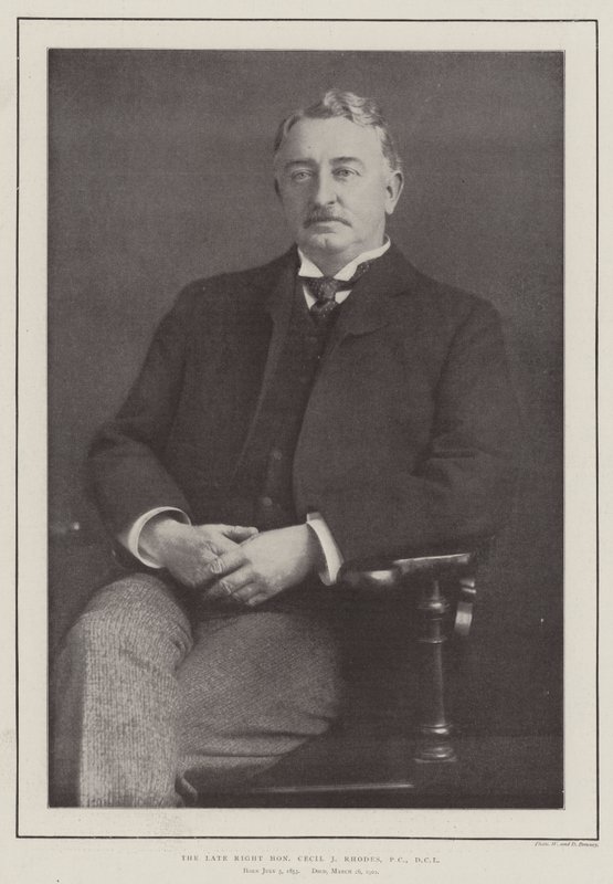 Den avdøde høyre ærede Cecil J Rhodes, PC, DCL av English Photographer