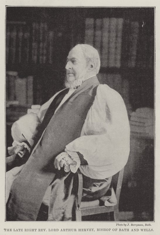 Den avdøde høyre pastor Lord Arthur Hervey, biskop av Bath and Wells av English Photographer