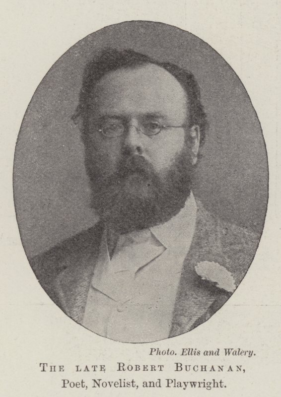 Avdøde Robert Buchanan, poet, romanforfatter og dramatiker av English Photographer