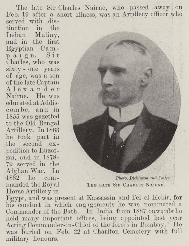 Avdøde Sir Charles Nairne av English Photographer