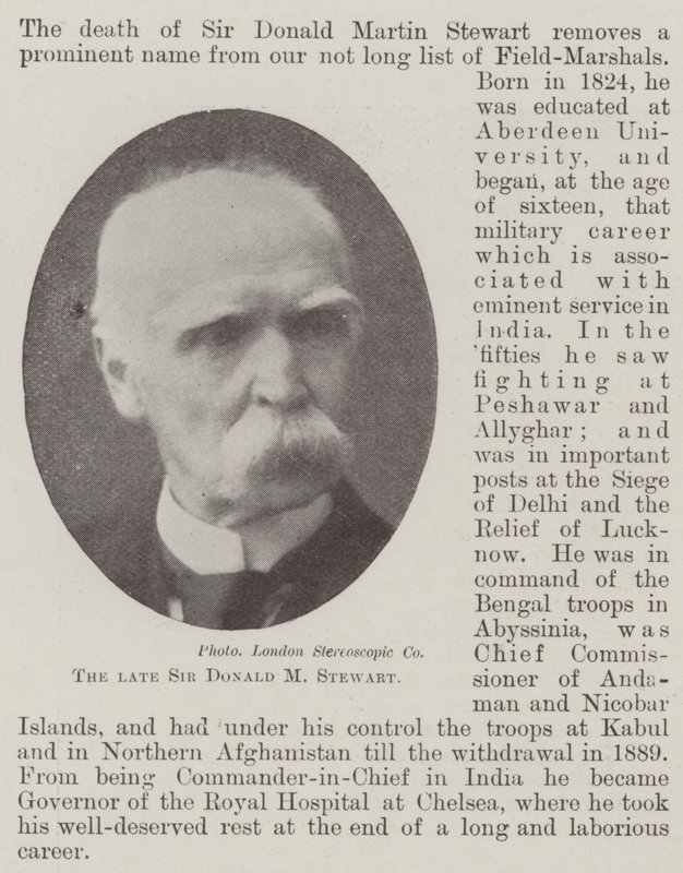 Avdøde Sir Donald M Stewart av English Photographer