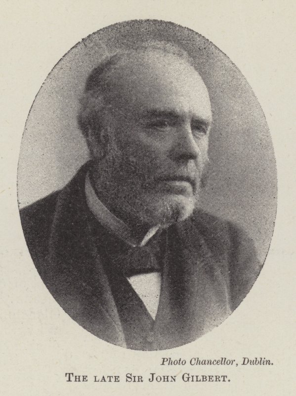 Avdøde Sir John Gilbert av English Photographer