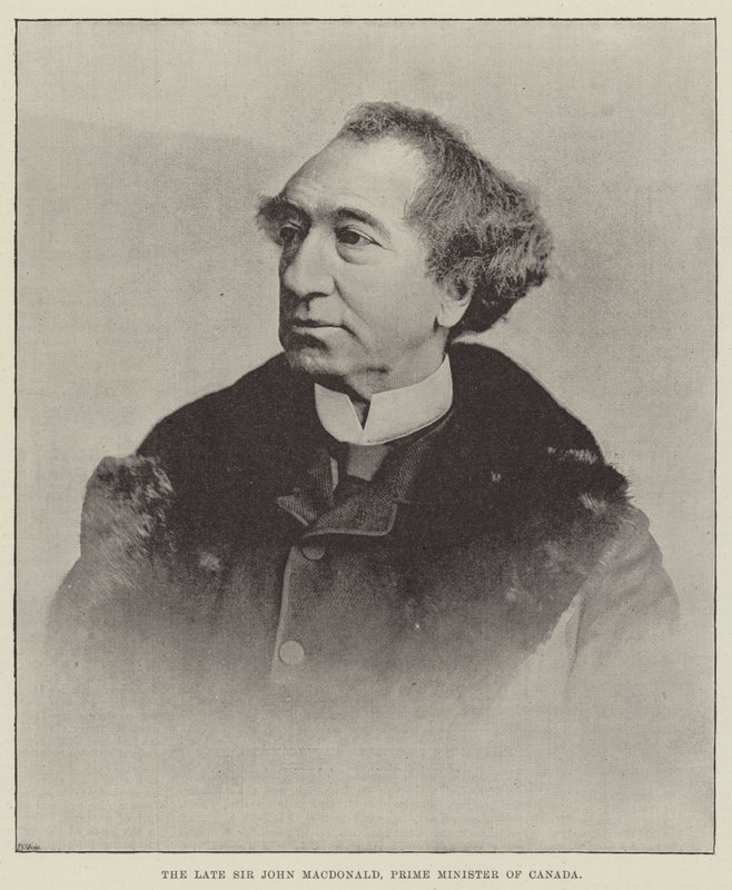 Avdøde Sir John Macdonald, Canadas statsminister av English Photographer