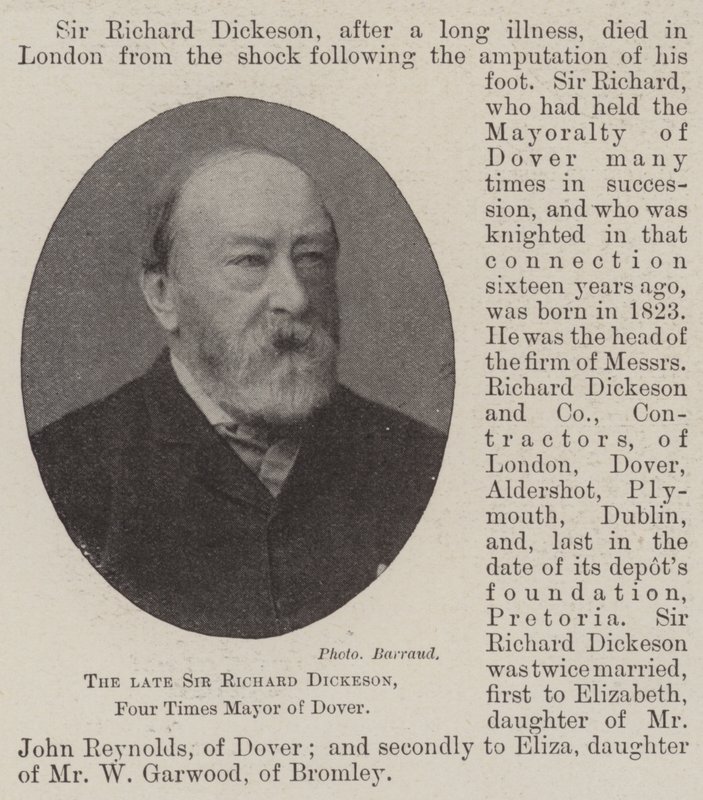 Avdøde Sir Richard Dickeson, fire ganger ordfører i Dover av English Photographer