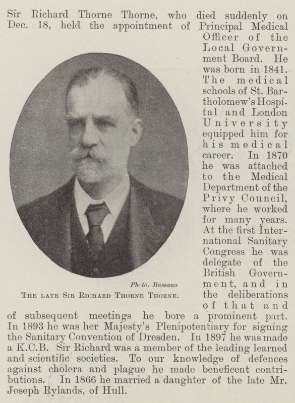 Avdøde Sir Richard Thorne Thorne av English Photographer