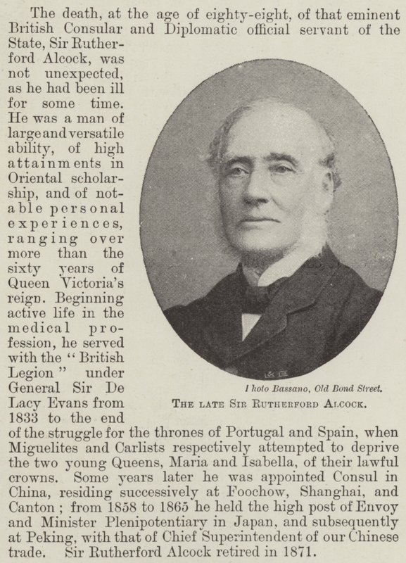 Avdøde Sir Rutherford Alcock av English Photographer