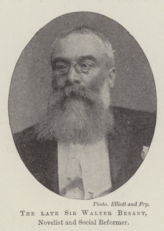 Avdøde Sir Walter Besant, romanforfatter og sosial reformator av English Photographer