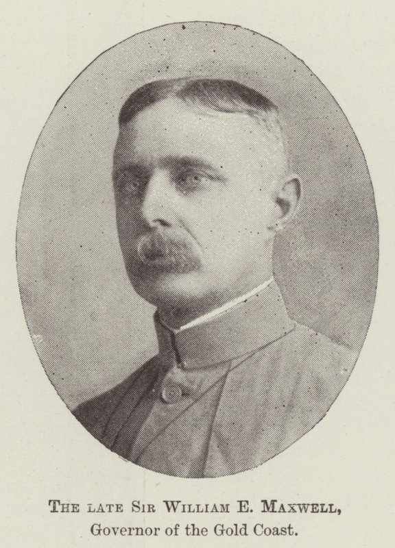 Avdøde Sir William E Maxwell, guvernør på Gold Coast av English Photographer