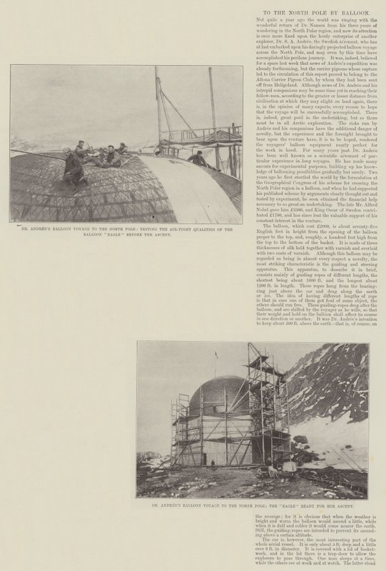Til Nordpolen med ballong av English Photographer