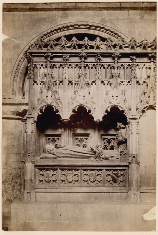 Graven til Prior Rayhere, Church of St Bartholomew the Great, Smithfield av English Photographer