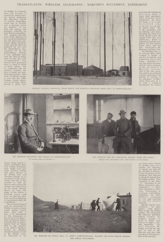 Transatlantic Wireless Telegraphy, Marconis vellykket eksperiment av English Photographer
