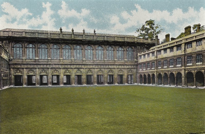 Trinity College Cloisters eller Nevilles Court av English Photographer