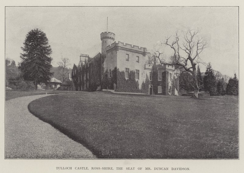 Tulloch Castle, Ross-Shire, setet til Mr Duncan Davidson av English Photographer