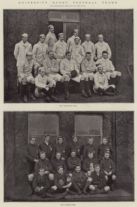 University Rugby fotballag av English Photographer